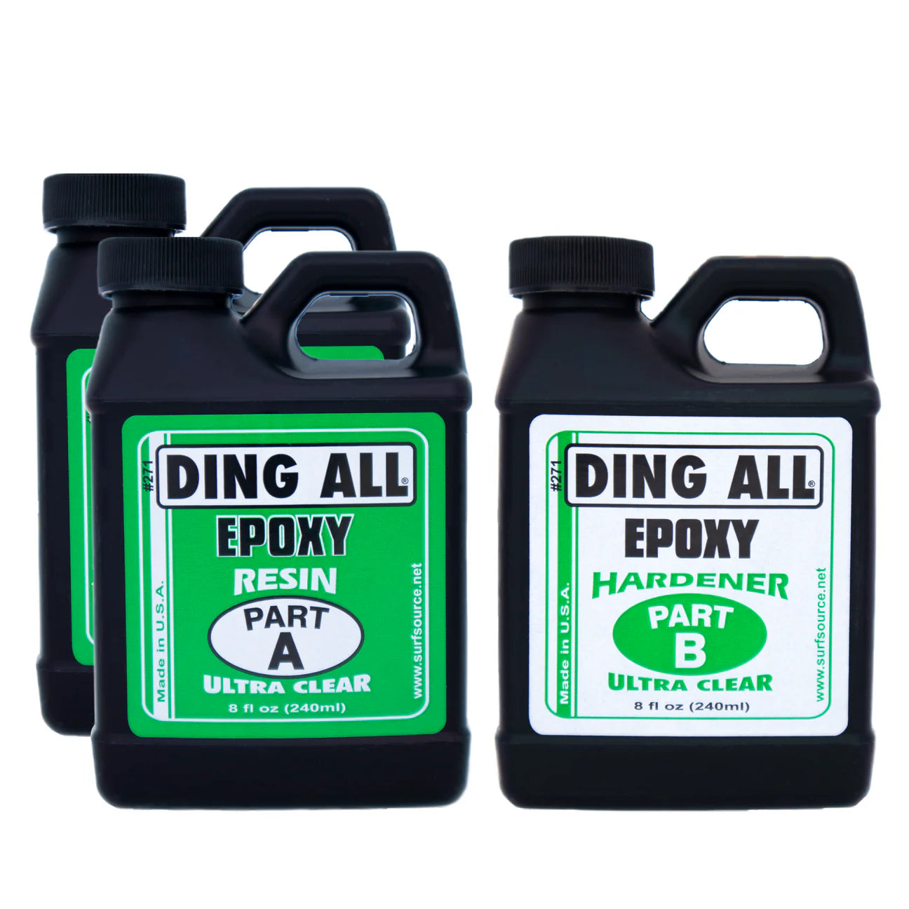 Ding All 24oz.Clear - Epoxy Surfboard Resin and Hardener Set