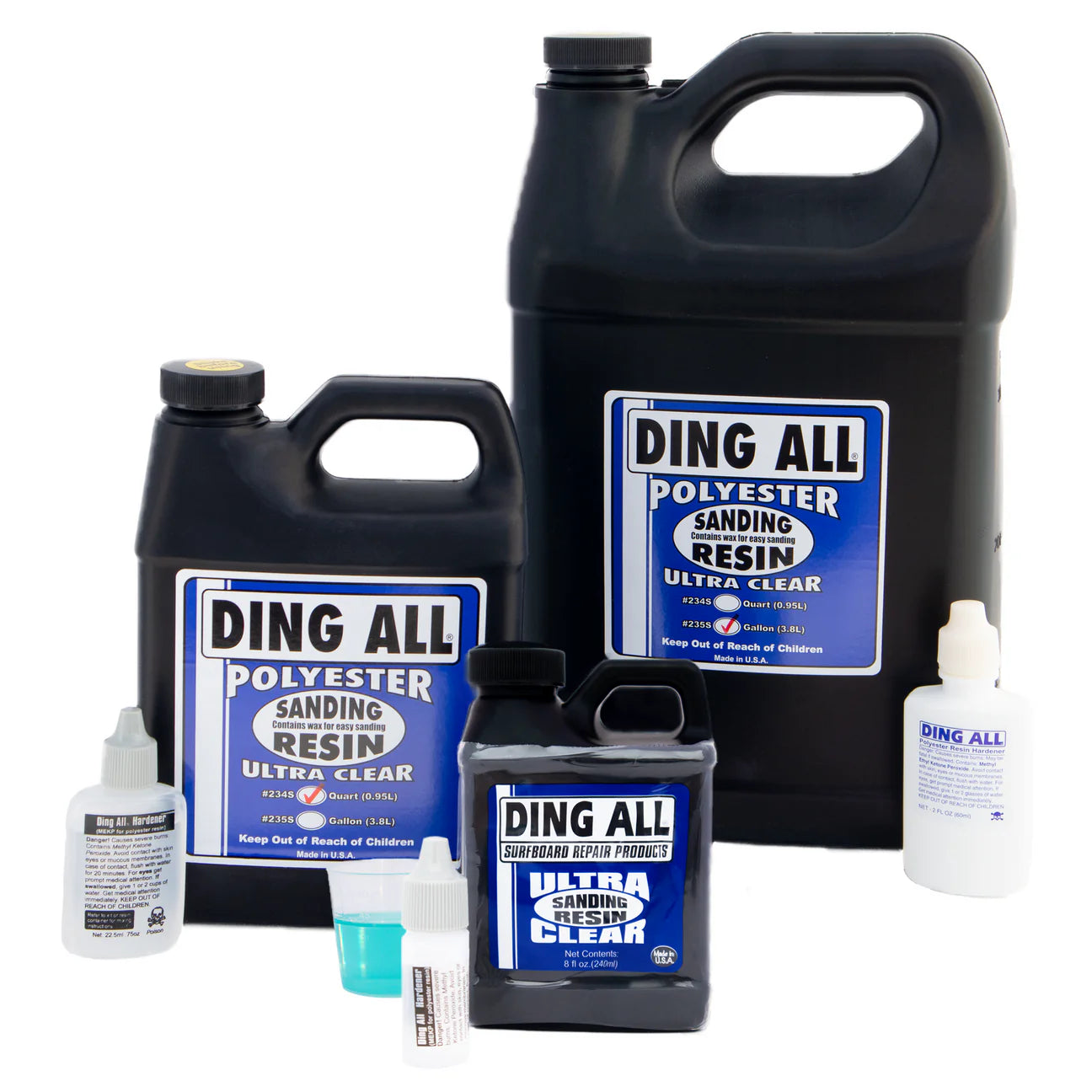 Ding All - Silmar Polyester Resin: SANDING (250A) comes with hardener