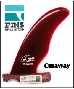 CUTAWAY FIN 8.0 ※FINS UNLIMITED Fins Unlimited Single Fin Cutaway Fiberglass Fins – The Surf
