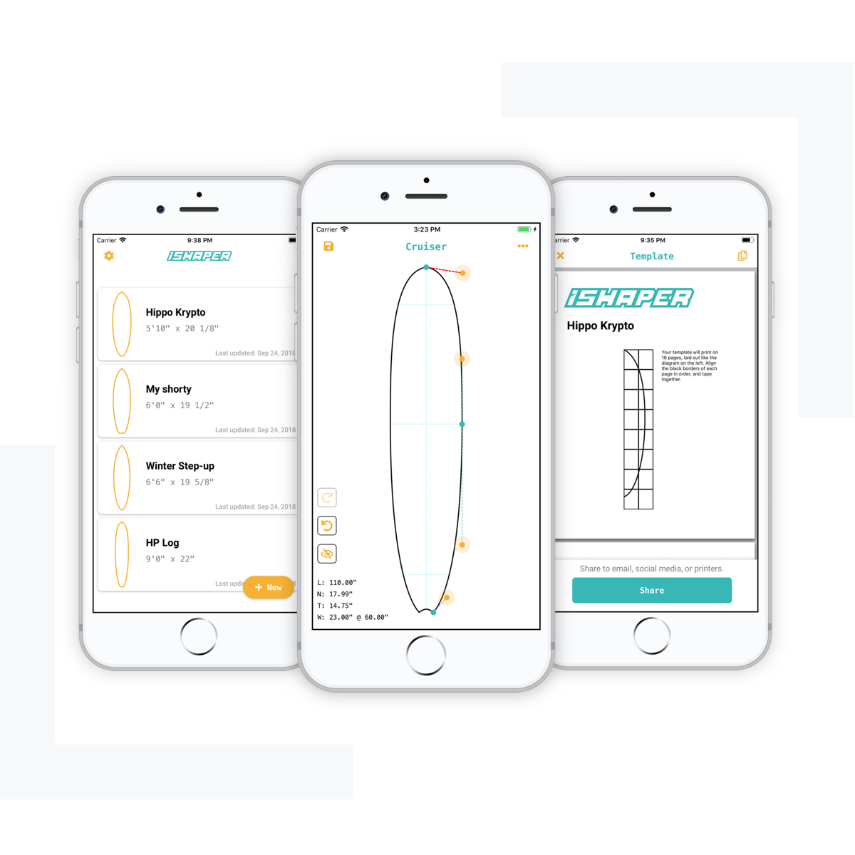 Free - Surfboard Template App