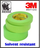 3M 401+ Indasa MTE Solvent Resistant Masking Tapes - x 60yd