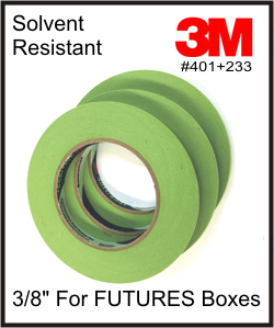 Futures 3/8 Inch Masking Tape for Future Boxes