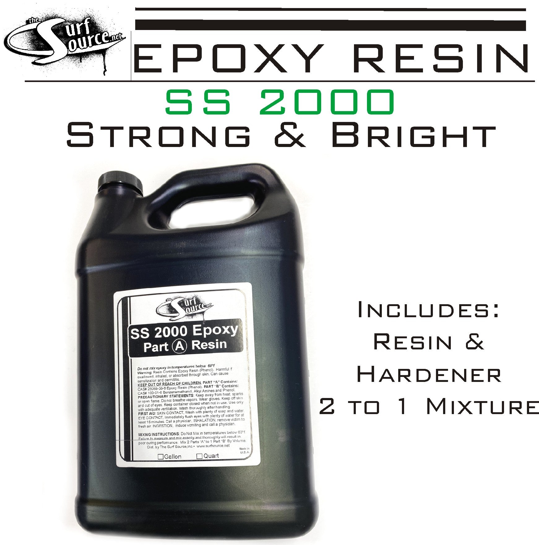 SS 2000 Epoxy Resin and SLOW Hardener