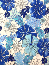 Hawaiian Surfboard Fabric Inlay - BLUE DD