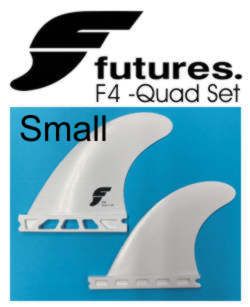 Futures F4 Small, Composite Quad Fin Set